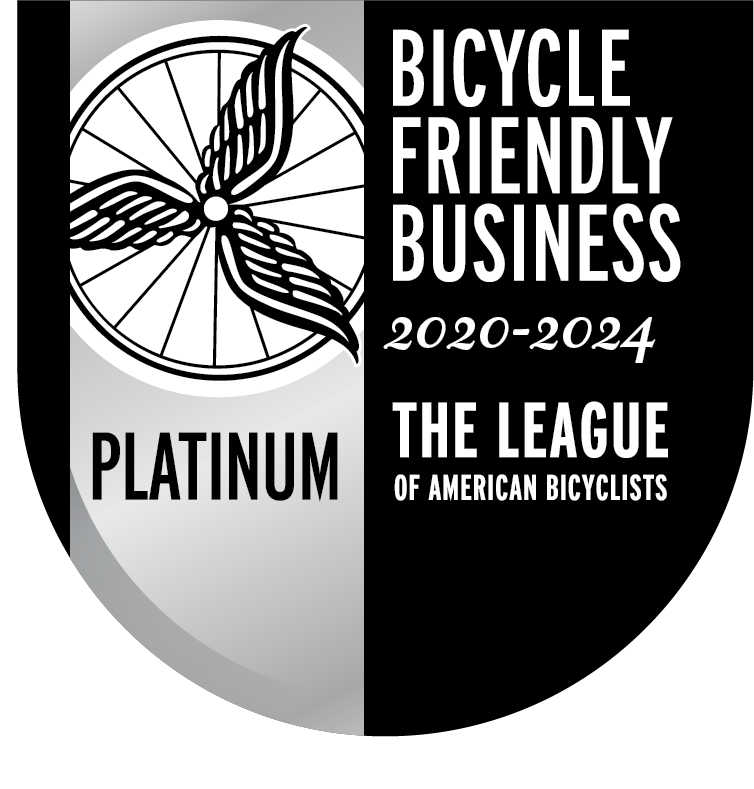 Washington Bike Law awarded as a Platinum Bike Friendly Business, from the League of American Bicyclists, first law firm to get this award.